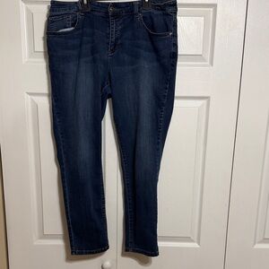 Christopher & Banks Dark Blue Straight Leg Jeans